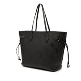 ルイ ヴィトン モノグラム アンプラント ネヴァーフルMM トートバッグ ショルダーバッグ M45685 ノワール ブラック レザー レディース LOUIS VUITTON 【中古】